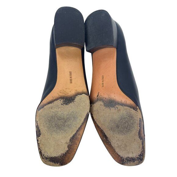 Salvatore Ferragamo Women’s 9.5B  Leather Pumps Croc Embossed Square Toe Gold - Picture 12 of 14